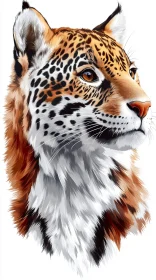 Leopard Portrait Art