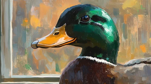 Artistic Duck Head Painting
