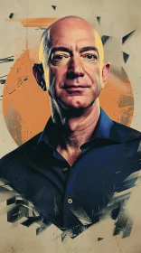 Artistic Representation of Jeff Bezos