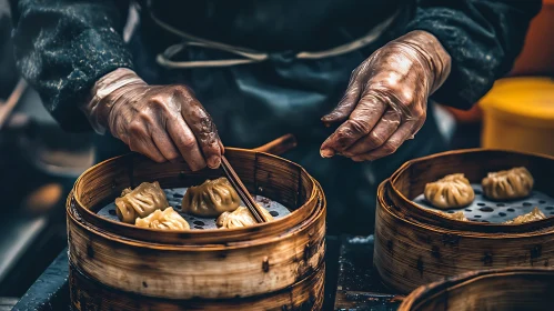 Authentic Asian Dumpling Preparation