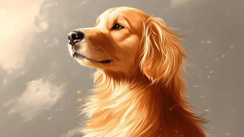 Canine Art - Golden Retriever