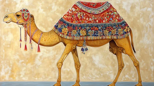 Decorated Camel Portrait