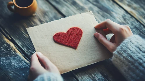 Love Note and Coffee Still Life