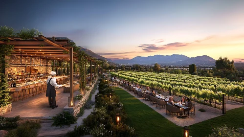 Twilight Dining Experience in a Vineyard