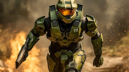 Green Armored Soldier