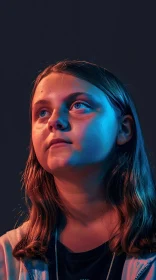 Peaceful Portrait of Greta Thunberg