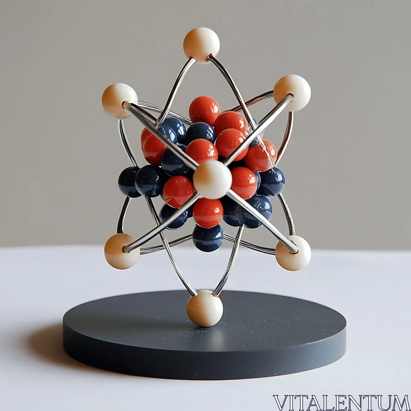 AI ART Molecular Model Art: Science Display