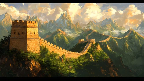 Scenic Great Wall Landscape