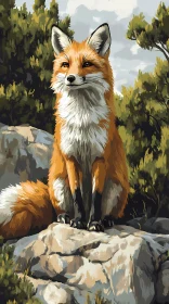 Wildlife Portrait of a Fox