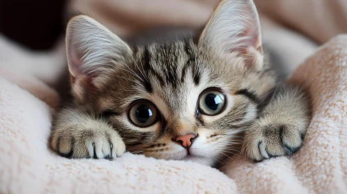 Curious Kitten Peeking