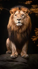 Regal Lion Portrait