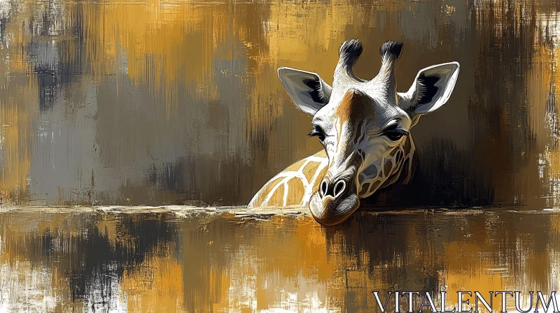 AI ART Artistic Giraffe Portrait