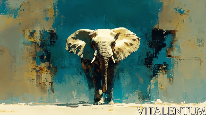 AI ART Stylized Elephant Art