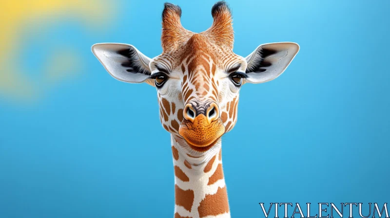 AI ART Graceful Giraffe Portrait