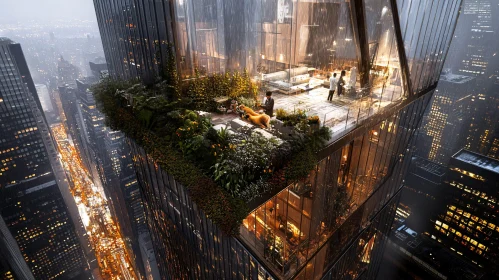 Sky Garden on High-Rise Building