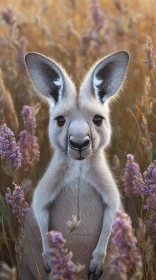 Kangaroo Among Blossoms