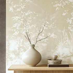 Floral Decor in Minimalist Interior