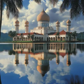 Tranquil Mosque Reflection