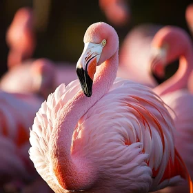 Pink Flamingo Close-up