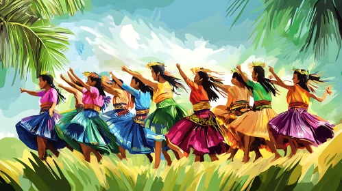 Colorful Hula Dance Performance