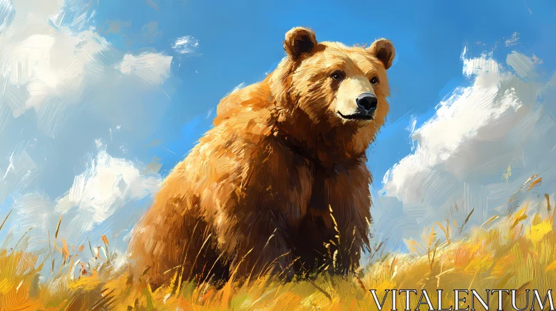 Majestic Bear in Natural Setting AI Image