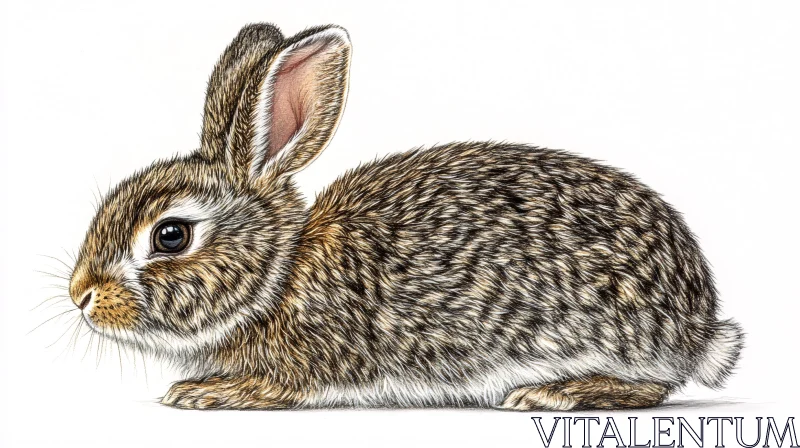 Detailed Rabbit Portrait AI Image