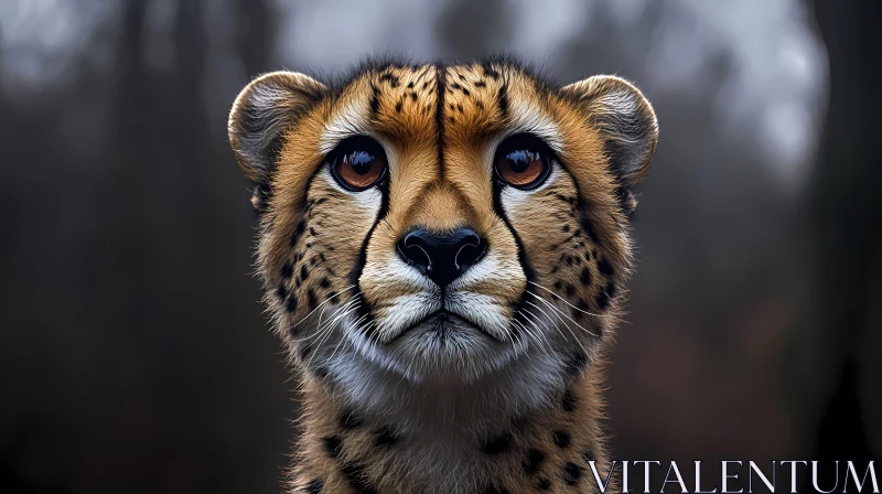 Captivating Cheetah Close-Up AI Image