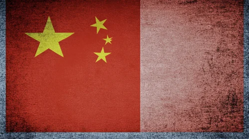 Textured Flag of China