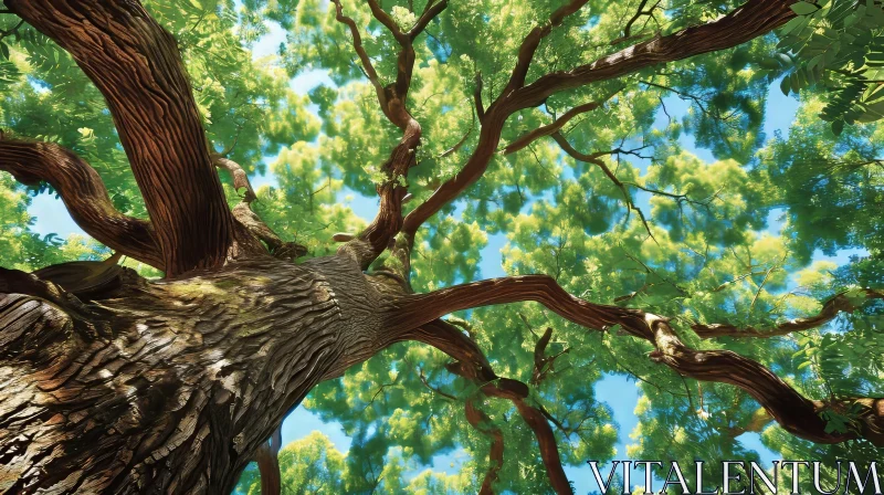 Majestic Ancient Tree: A Captivating Natural Beauty AI Image