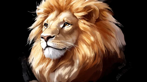 Regal Lion Illustration