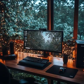 Modern Workspace with Natural Vibes