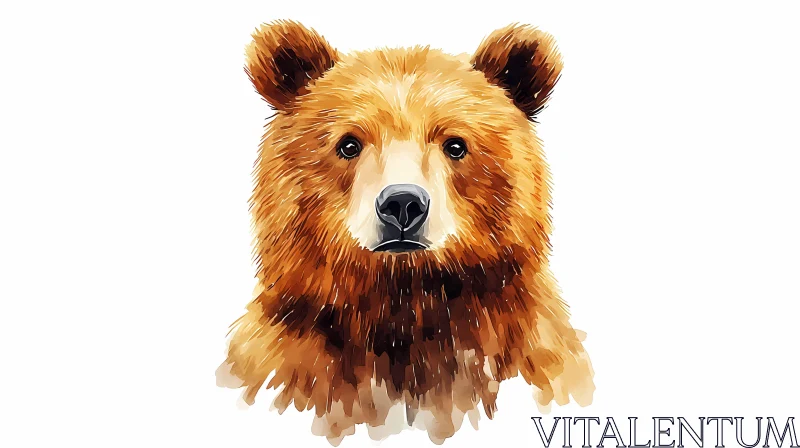 Stylized Bear Artwork AI Image