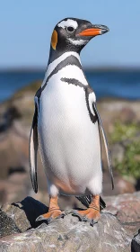 Majestic Penguin on Rocks