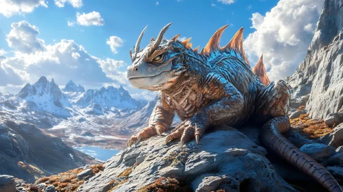 Mountain Dragon: A Reptilian Majesty