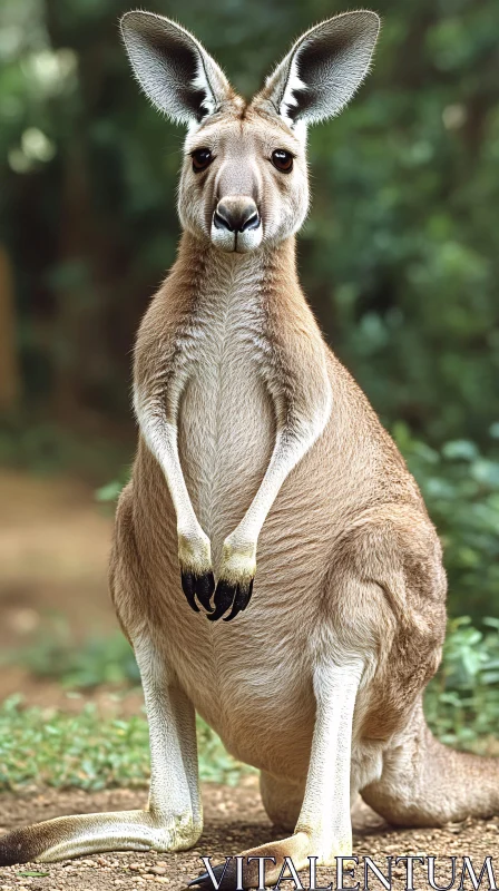 Kangaroo in the Wild AI Image