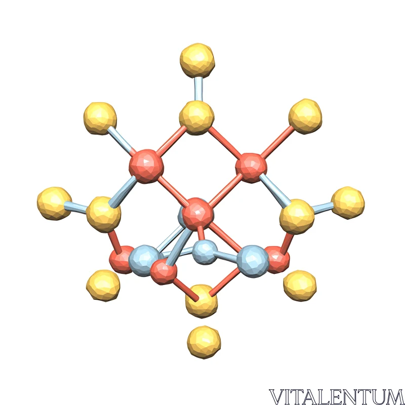 Complex Molecular Arrangement AI Image