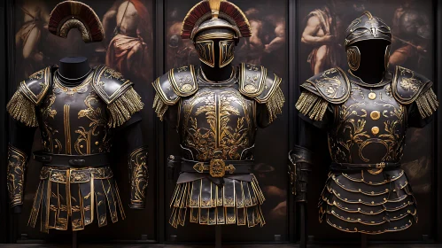 Ornate Golden Roman Warrior Armor