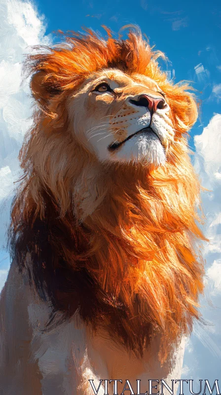 AI ART Regal Lion in Artistic Form