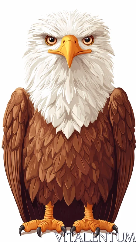 AI ART Eagle Artwork with Piercing Gaze