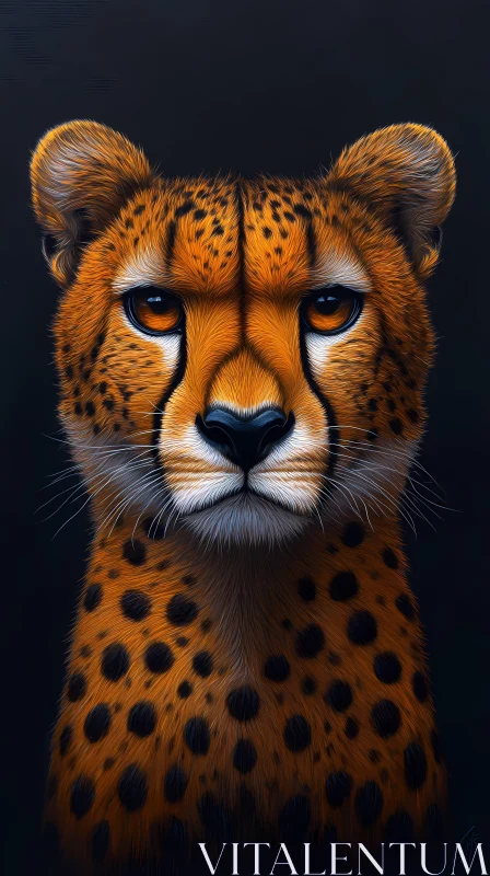 Artistic Cheetah Image AI Image