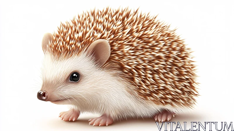 Adorable Hedgehog Art AI Image