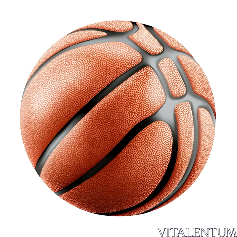 Orange Basketball AI Image