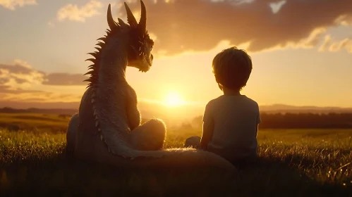 Sunset Companions: Boy and His Dragon