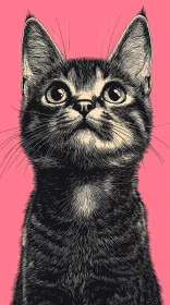 Curious Kitten Pop Art