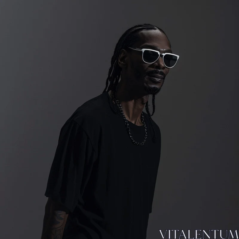 Cool Snoop Dogg Portrait AI Image