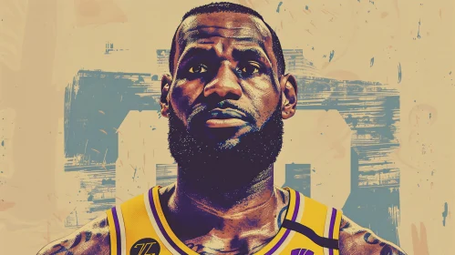 LeBron James Iconic Basketball Portrait