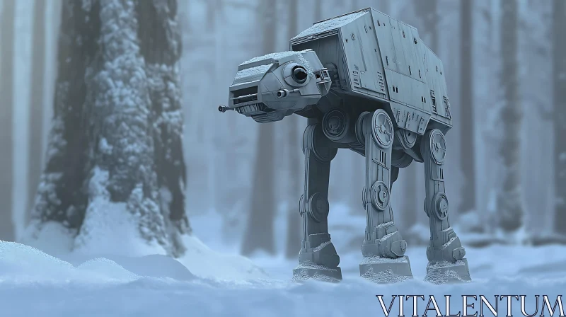 AI ART Imperial Walker on Hoth