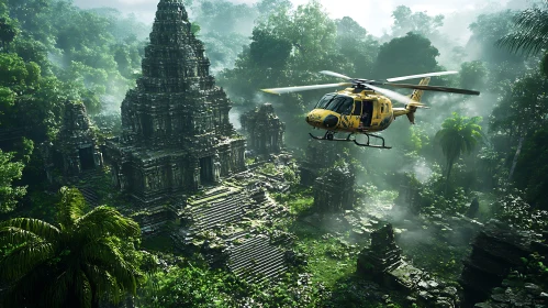 Jungle Ruins Aerial View