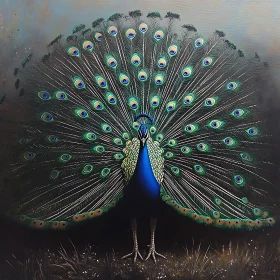 Peacock's Grand Feather Display