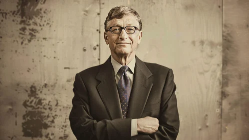 Bill Gates in Classic Suit